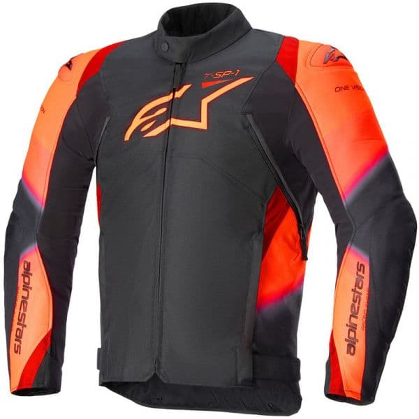 Alpinestars Casaco T-sp 1 V2 Waterproof Black / Red Fluo XL