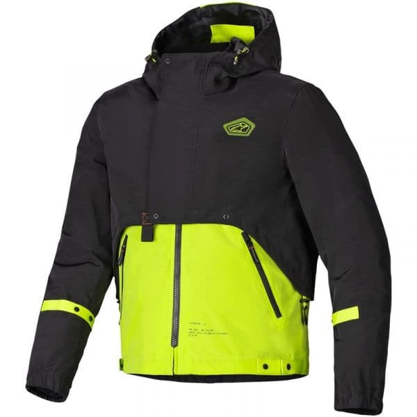 Alpinestars Casaco Mootant WP Lime Punch / Black - Tamanho S com Capuz S