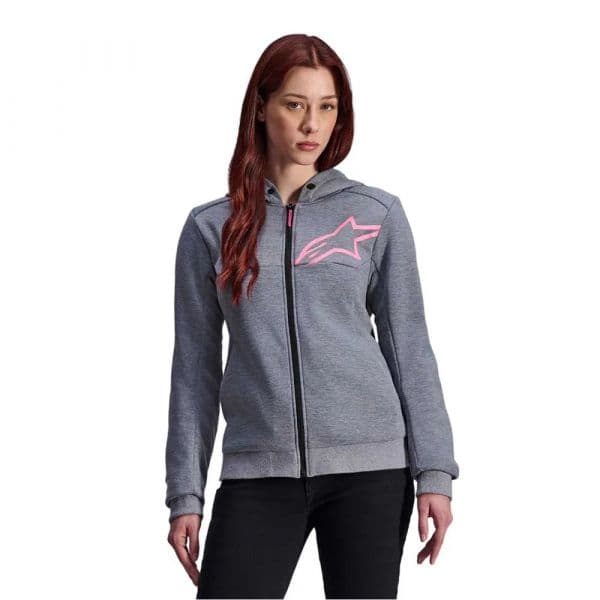 Alpinestars Casaco Stella Chrome V2 Sport Lady Grey Heather / Pink Fluo L