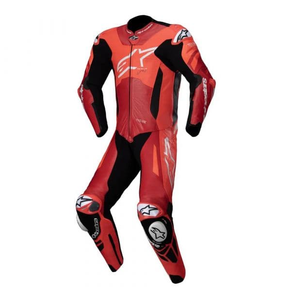 Alpinestars Fato De Couro / Conjunto GP Plus V4 Sprint Red Fluo / Mid Red / White 56