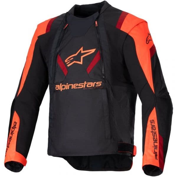 Alpinestars Casaco T-Stunt Air Black / Red Fluo / Dark Red 4XL
