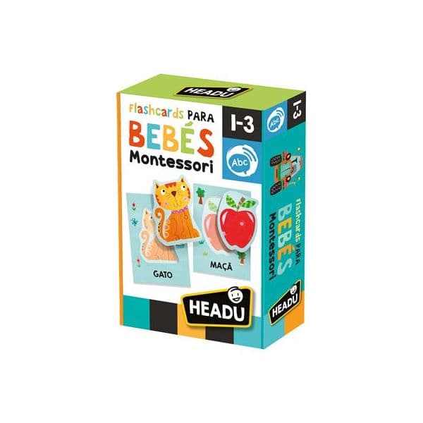 Headu Puzzle Montessori Flash Cards para Bebé