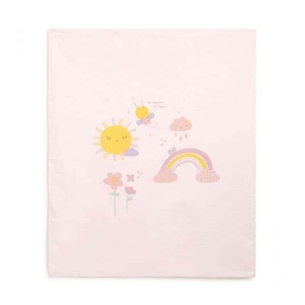 Chicco Manta Algodão Natureza Rosa
