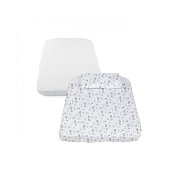 Chicco Conjunto de 3 Peças NEXT2ME com Capa de Edredão Grey Sheep