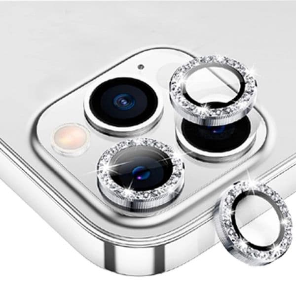 Película Vidro Temperado Brilhante Camera Traseira para iPhone 12 Pro Max Prateado