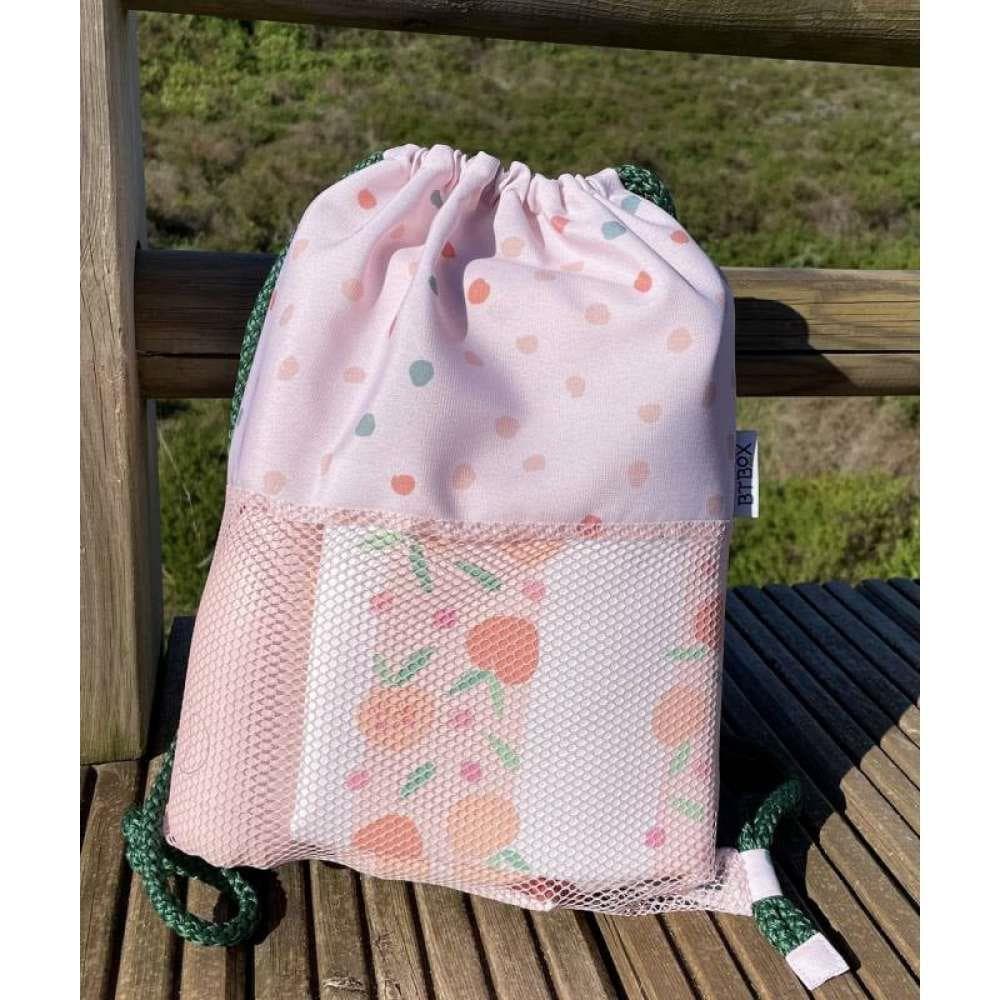 BTBox Saco/ Mochila de Praia Pontos Rosa