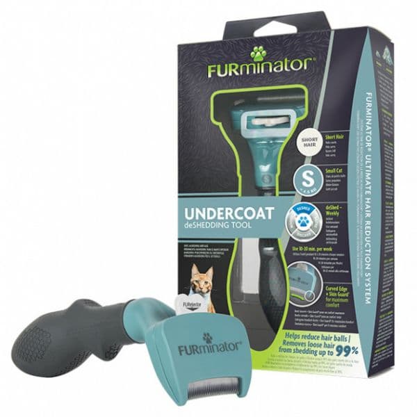 FURminator Escova Desembaraçadora Pelo Curto - Gato Pequeno