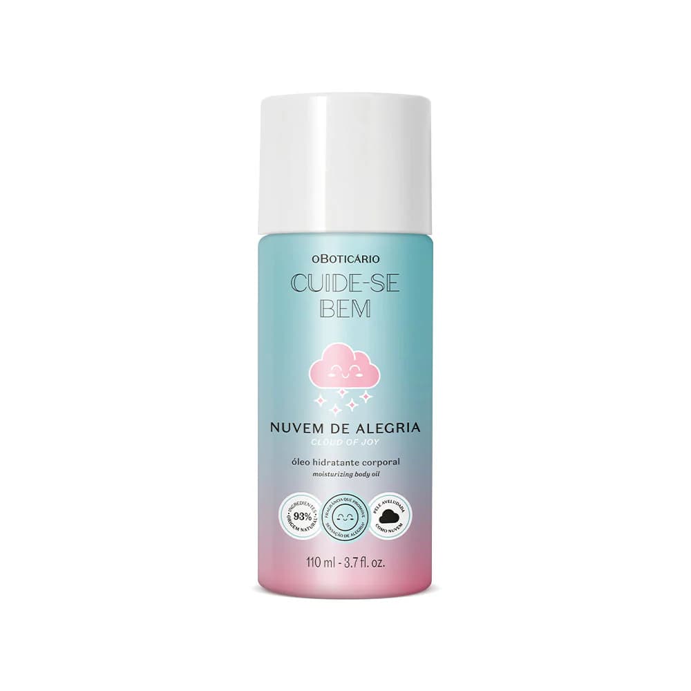 O Boticário Óleo Hidratante Corporal Cuide-se Bem Nuvem de Alegria 110ml