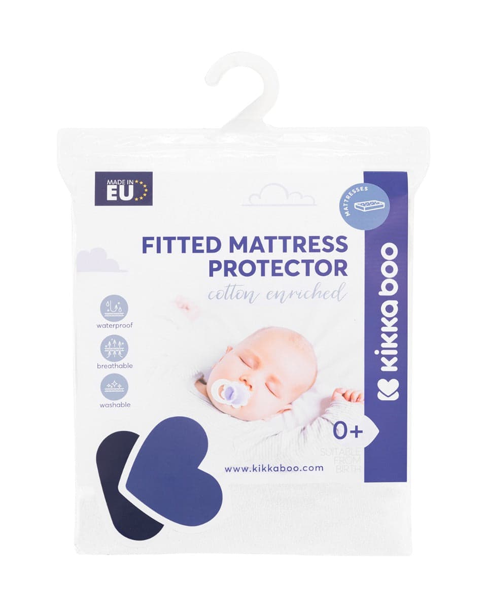 Protetor de colchão ajustável - algodão 70/140 cm Kikkaboo