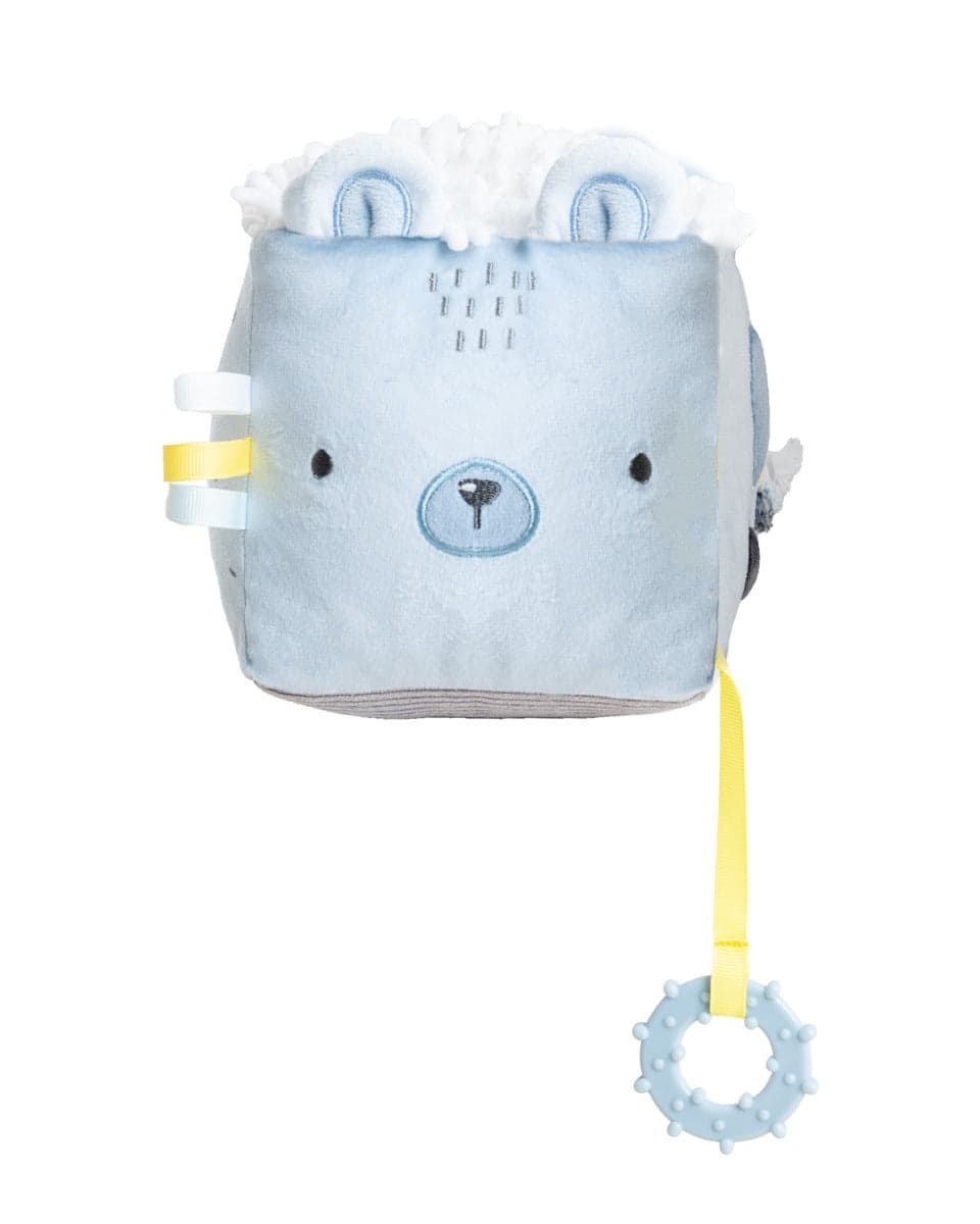 Cubo de peluche Bear with me Azul Kikkaboo
