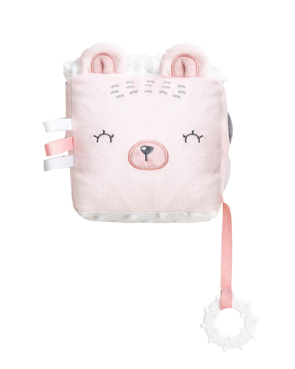 Cubo de peluche Bear with me Rosa Kikkaboo
