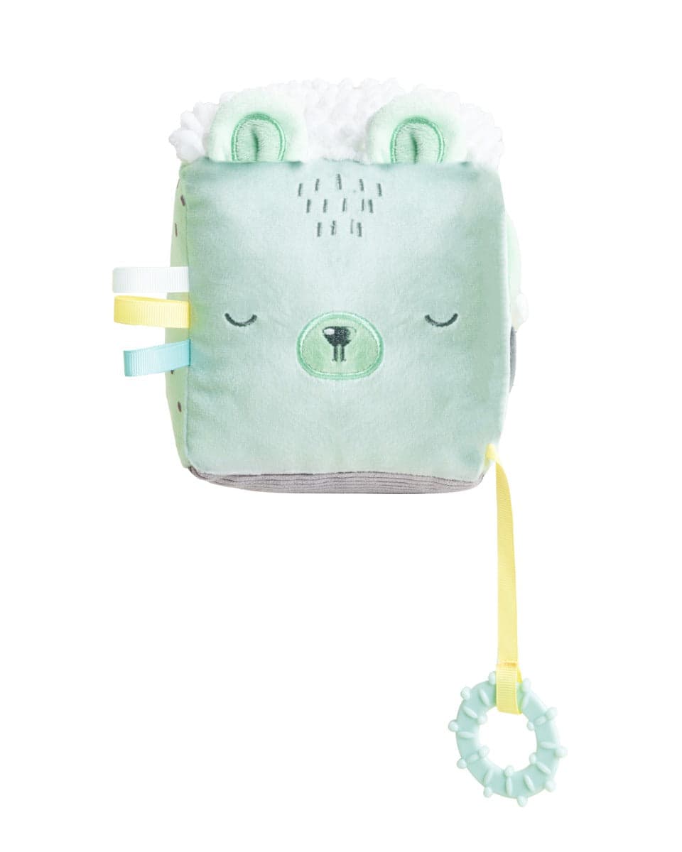 Cubo de peluche Bear with me Menta Kikkaboo