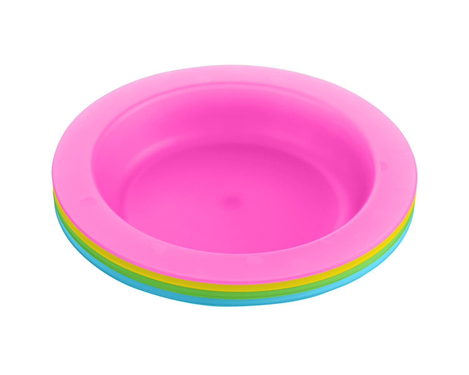 Conjunto de pratos Rainbow PP de 4 peças Kikkaboo