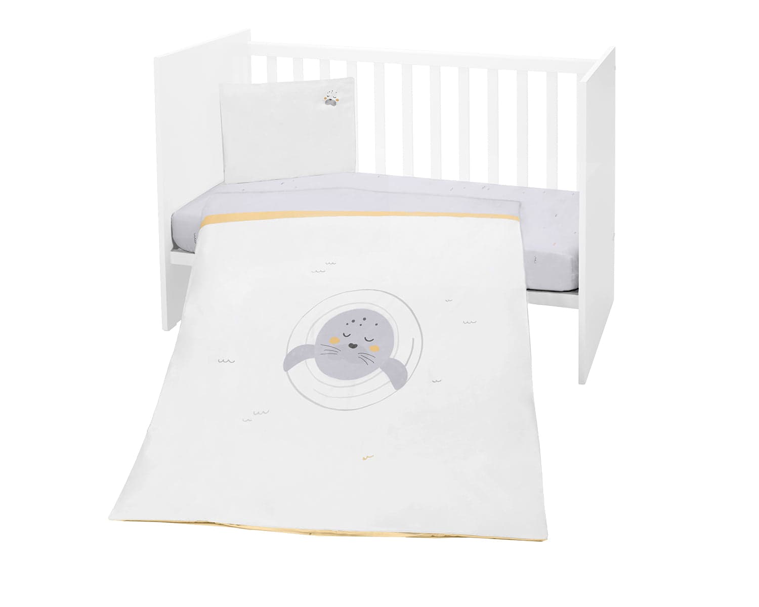 Conjunto de cama Seally Me de 3 peças Kikkaboo