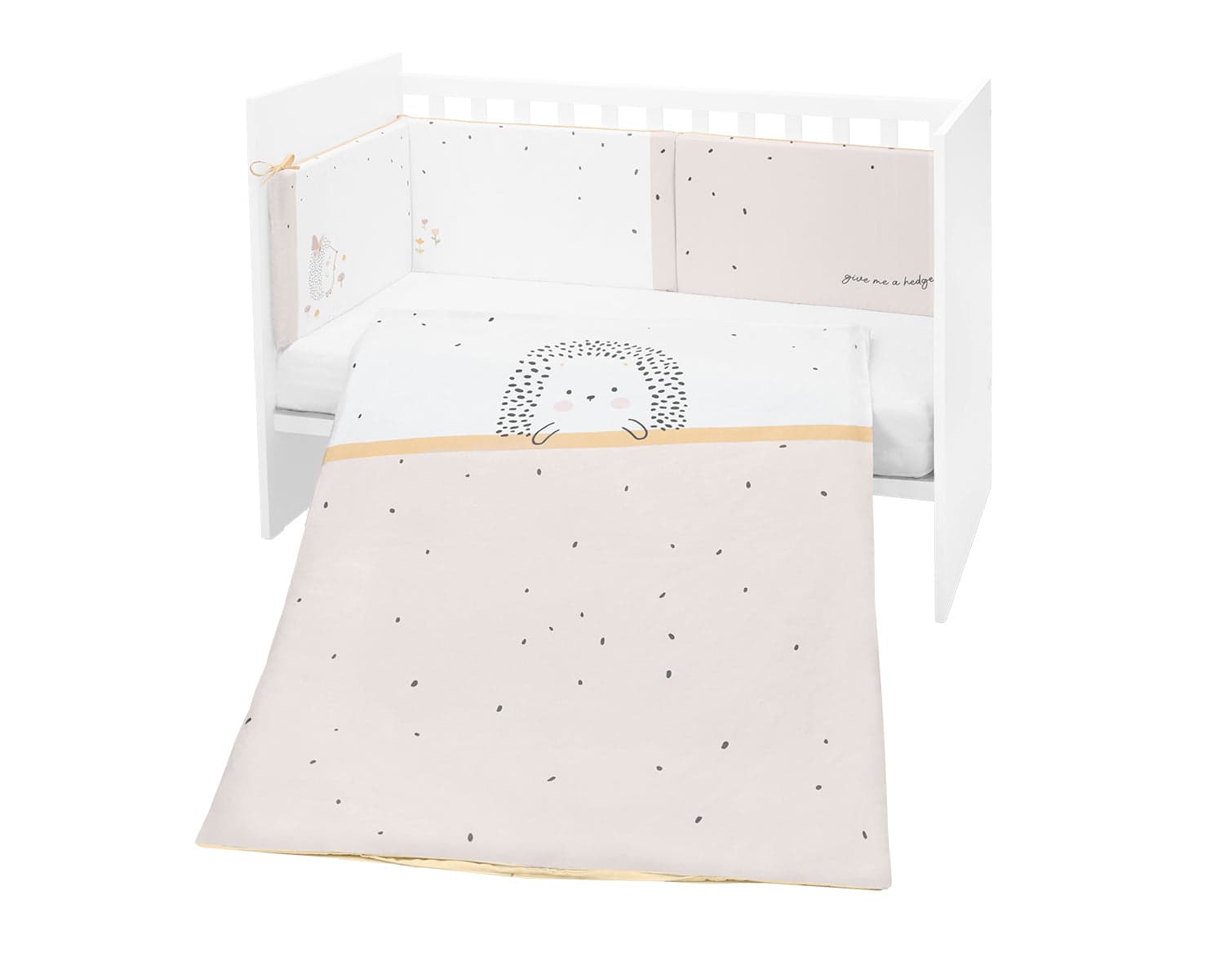 Conjunto de cama de 2 peças estilo UE 60/120 Hedge-hugs Kikkaboo