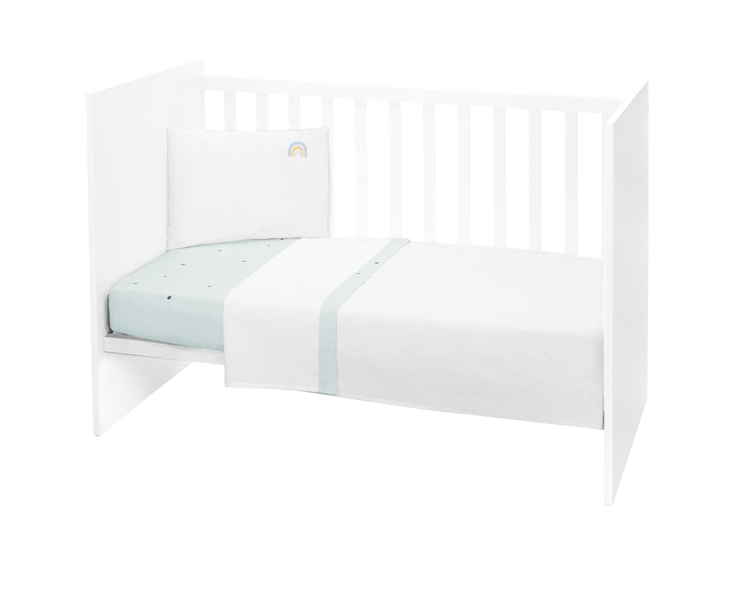 Conjunto de cama de 3 peças estilo UE 60/120 Stripy Friends Kikkaboo