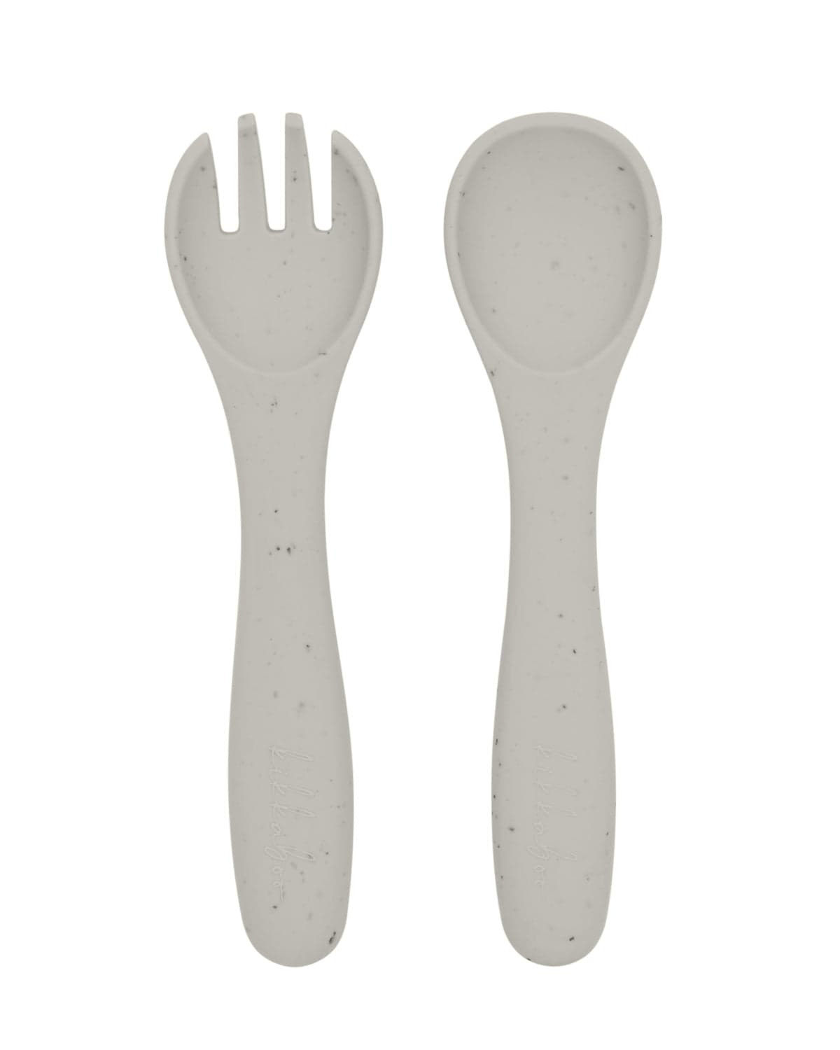 Conjunto de colher e forqueta para areia em silicone Platinum Kikkaboo