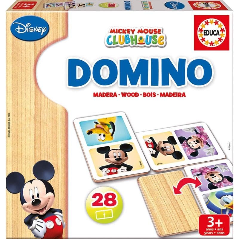 Educa Dominó 28 Peças - Minnie e Mickey - 16037