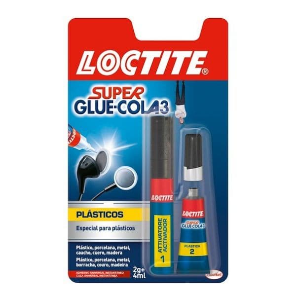 Henkel Loctite Super Cola 3 Plástico