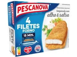 filetes pescanova de pescada com alho e salsa 400g