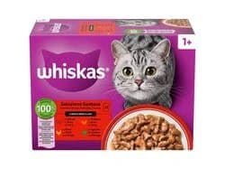 Ração Húmida WHISKAS Gato Carne 12x85g