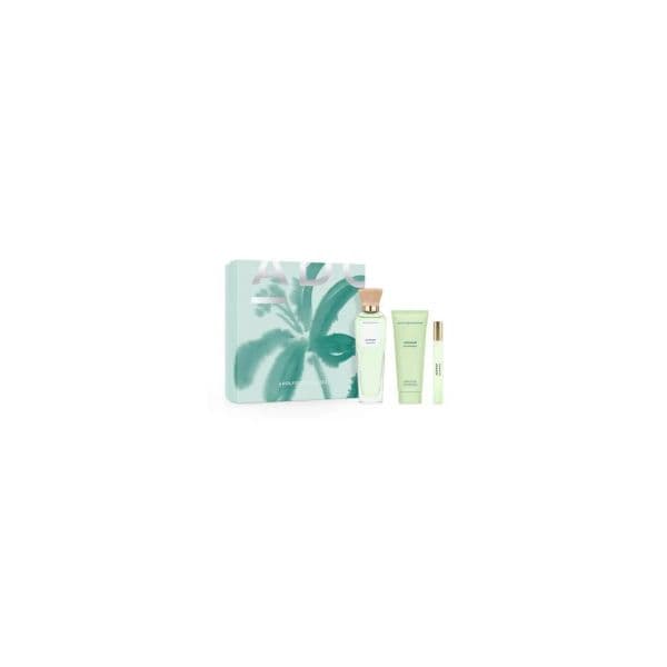 Adolfo Domínguez Agua Fresca Azahar Eau de Toilette 120ml + Loção Corporal Perfumada 75ml + Eau de Toilette 10ml Coffret