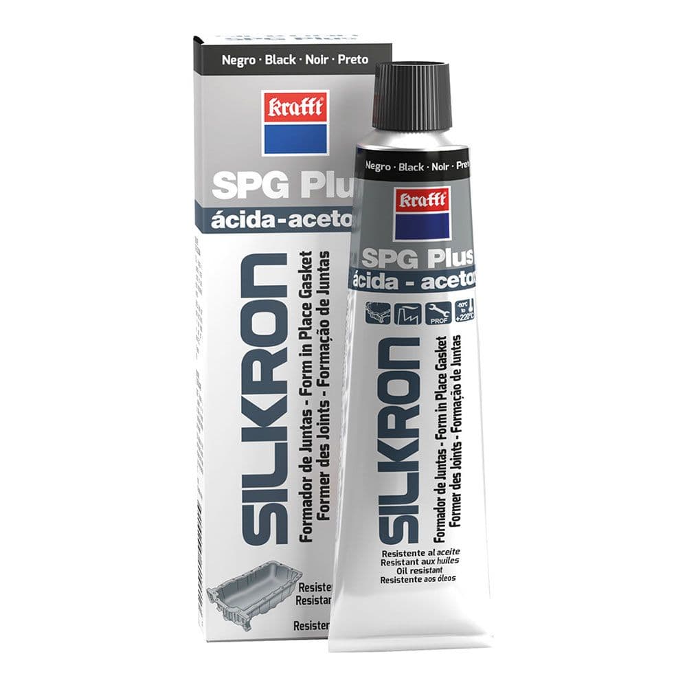 Krafft Silicone para Juntas Silkron Spg 9600 Preto 75ml Alta Temperatura - 10023662