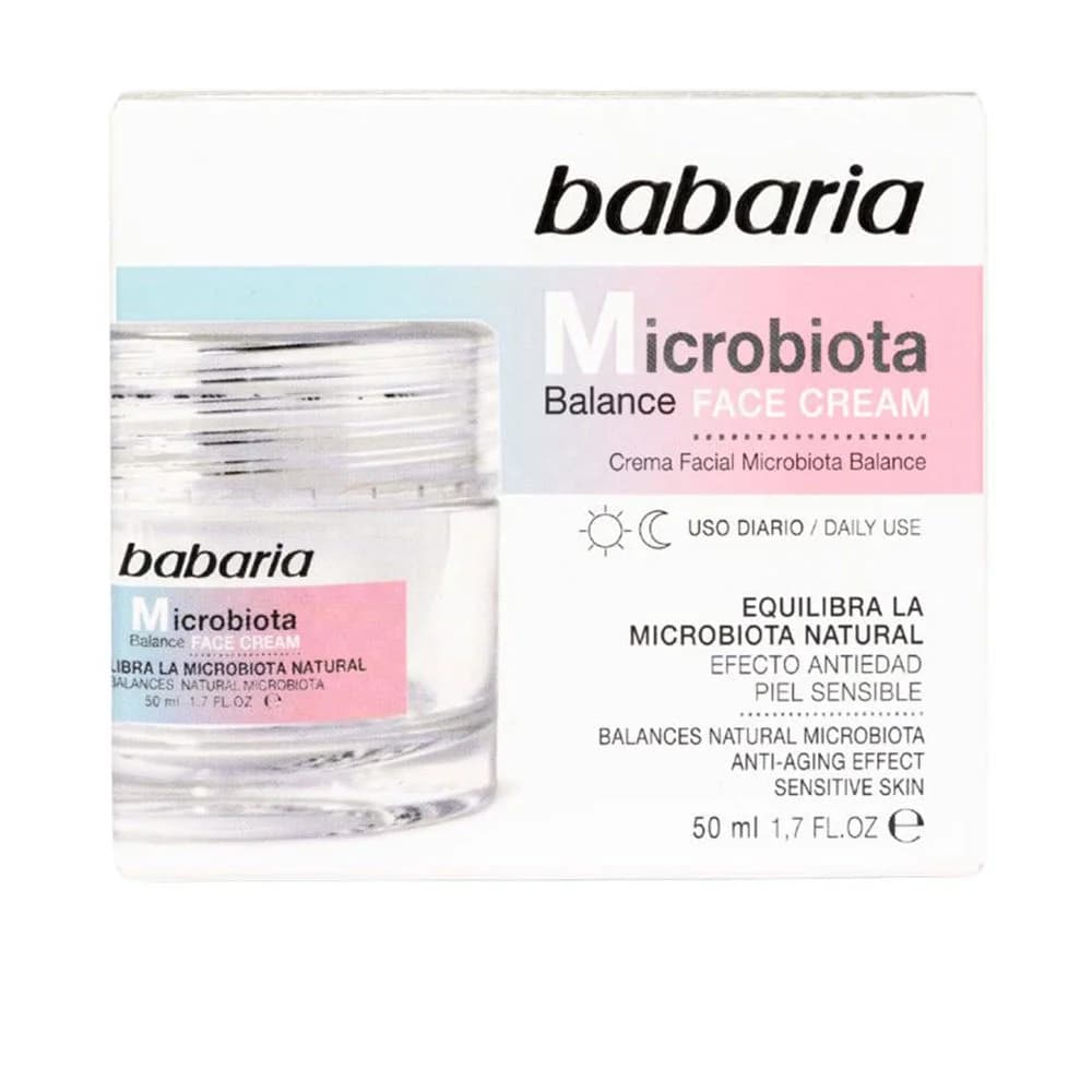 Babaria Microbiota Balance Creme Facial Peles Sensíveis 50ml