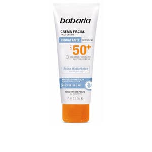 Protetor Solar Babaria Facial Hialuronico Fluído Todos os Tipos de Pele SPF50+ 75ml