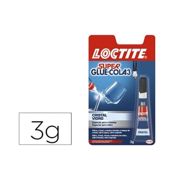 Henkel Loctite Super Cola 3 Vidro