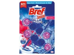 WC Bloco Sanitário BREF Ativo Água Azul Higiene 2+1