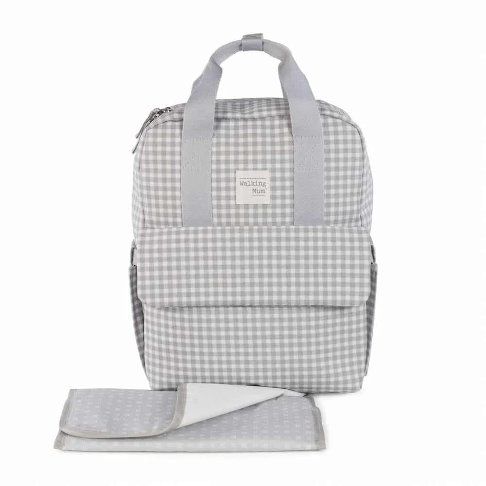 Walking Mum Mochila i Love Vichy Grey