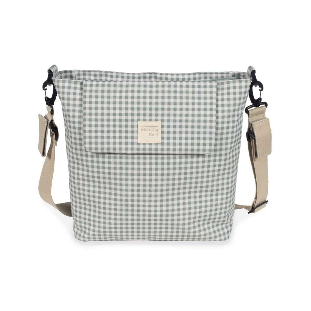 Walking Mum Bolsa com Muda-fraldas I Love Vichy Verde - 36301