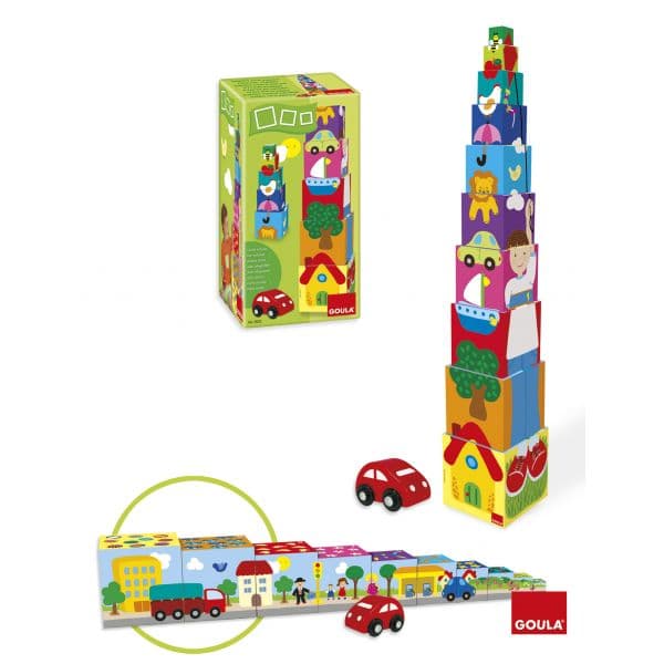 Goula Cubos Empilháveis Carro - 55202