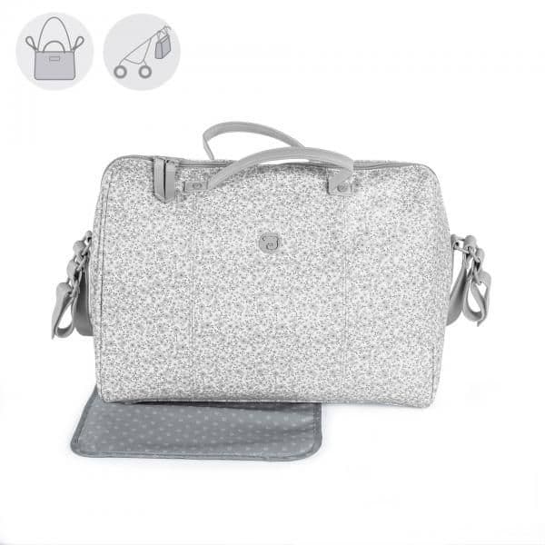Pasito a Pasito Bolsa de Maternidade - Flower Mellow (Cinza) - 74938