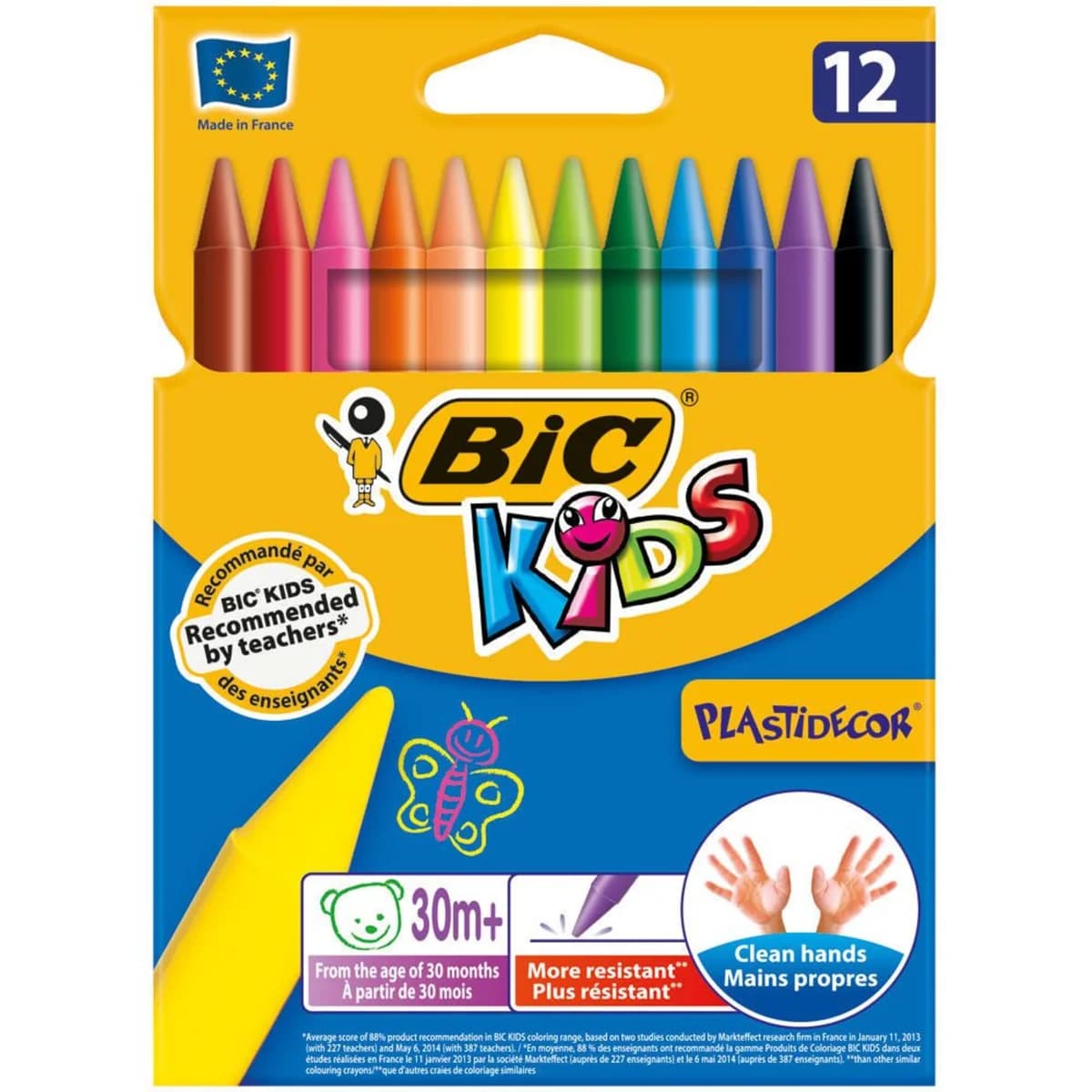 Bic 12 un. de Cera Kids Plastidecor - 630036