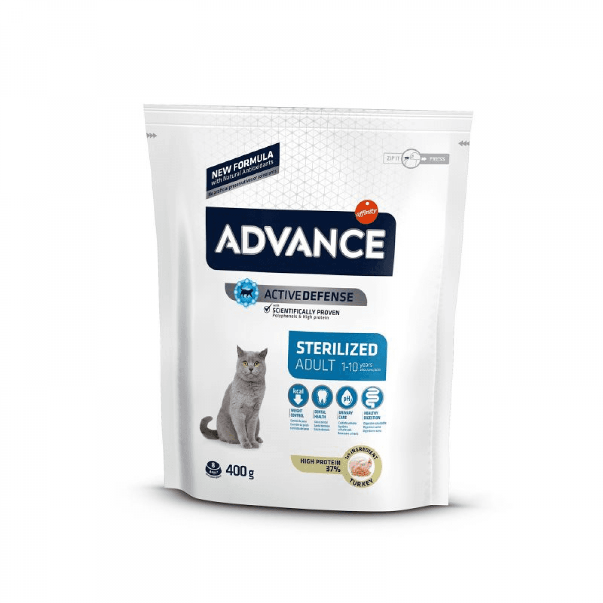 Advance Adult Sterilized Turkey & Barley Cat 400g