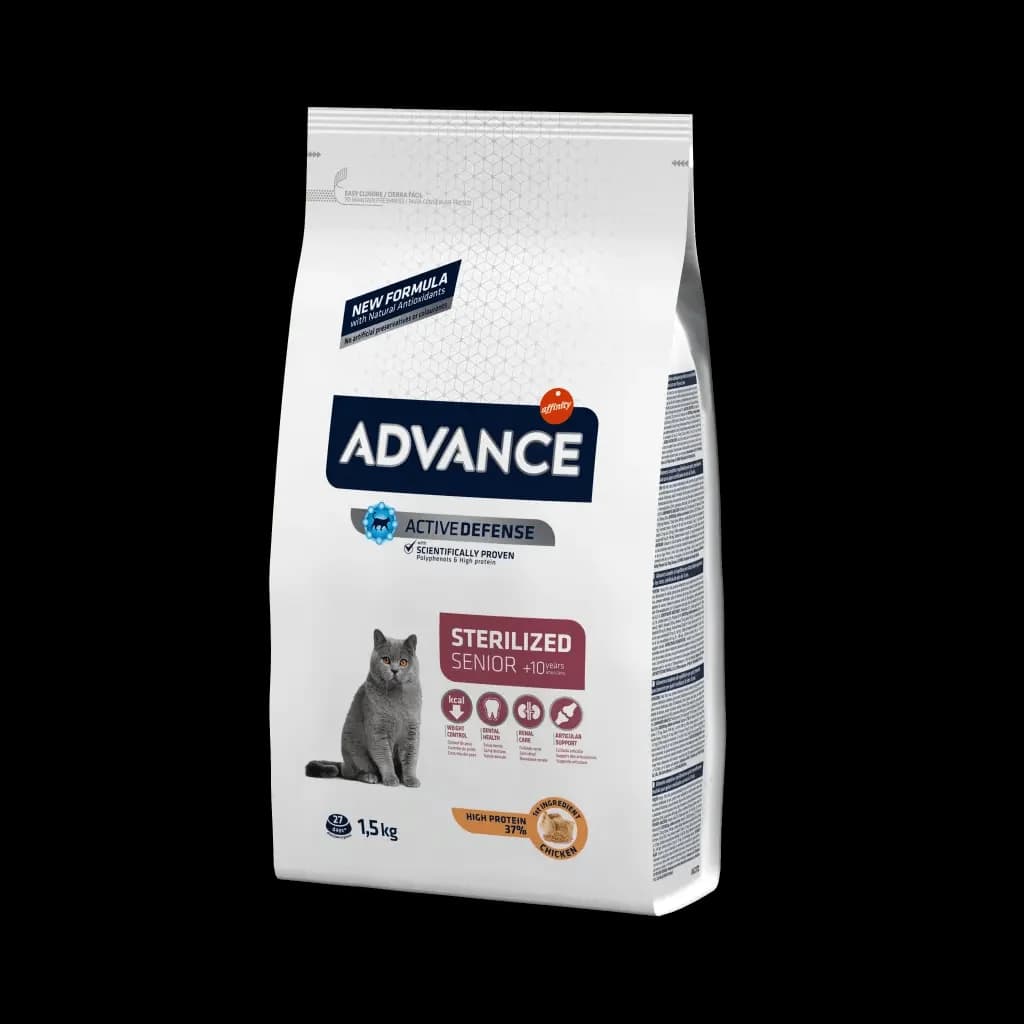 Advance Senior +10 Sterilized Chicken & Barley Cat 1,5Kg