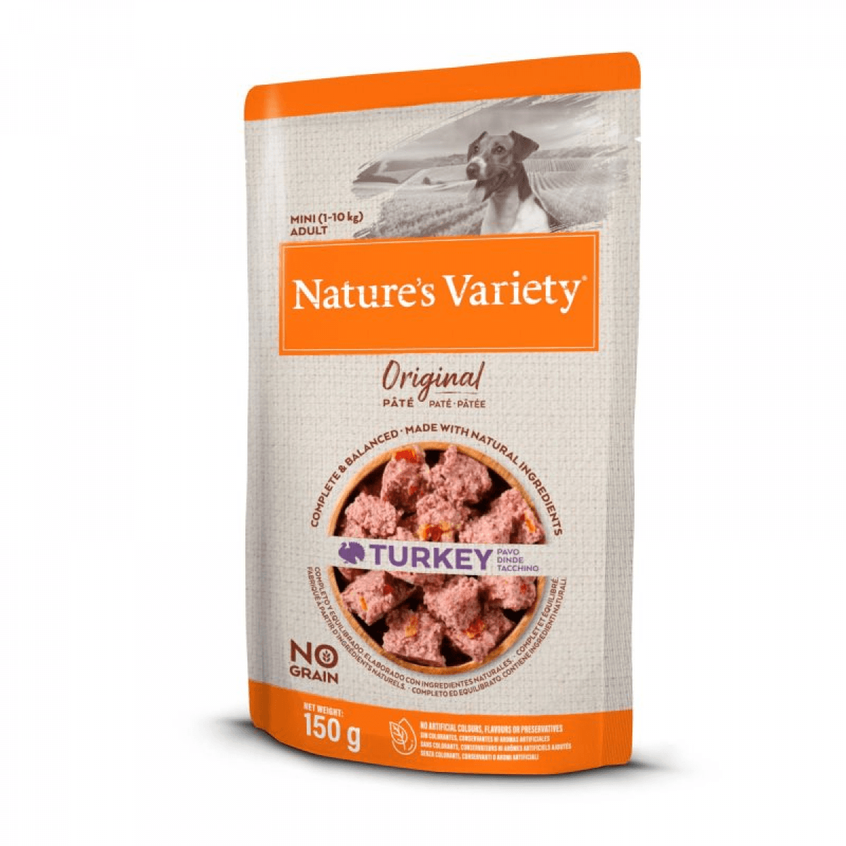 Ração Húmida Nature's Variety Original No Grain Mini Paté Turkey 150g