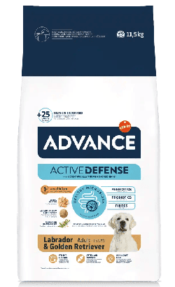 Advance Cão Labrador e Golden Retriever Frango e Arroz 11,5kg