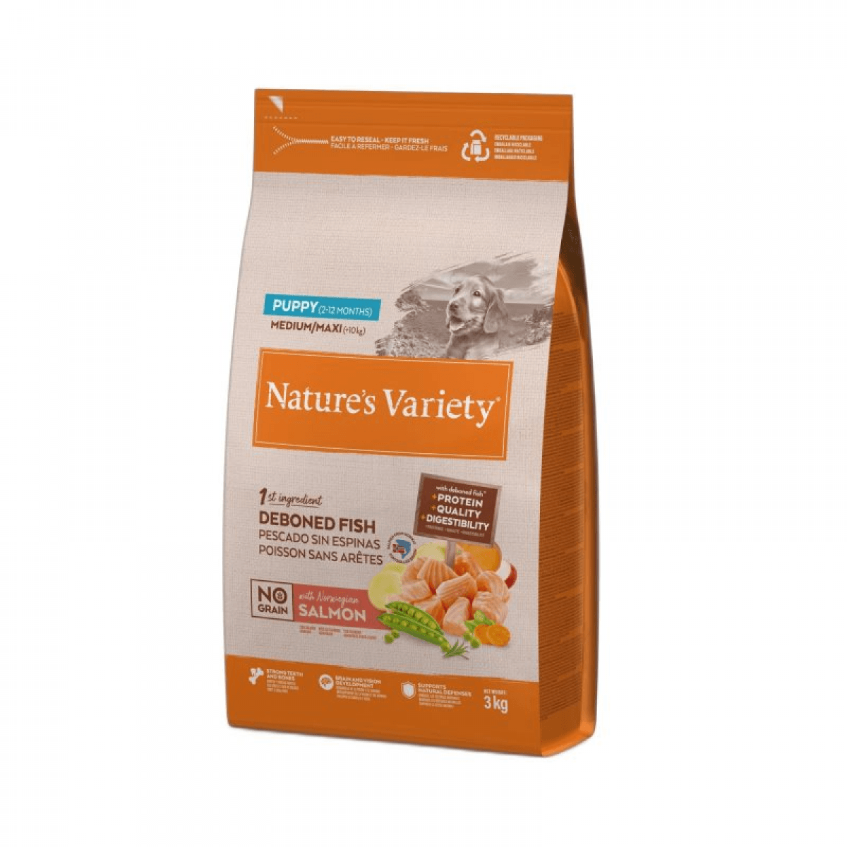 Nature's Variety No Grain Puppy Salmão da Noruega 3kg