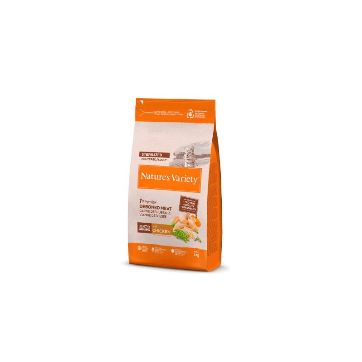 Nature's Variety Gato Grain Esterilizado Frango 3kg