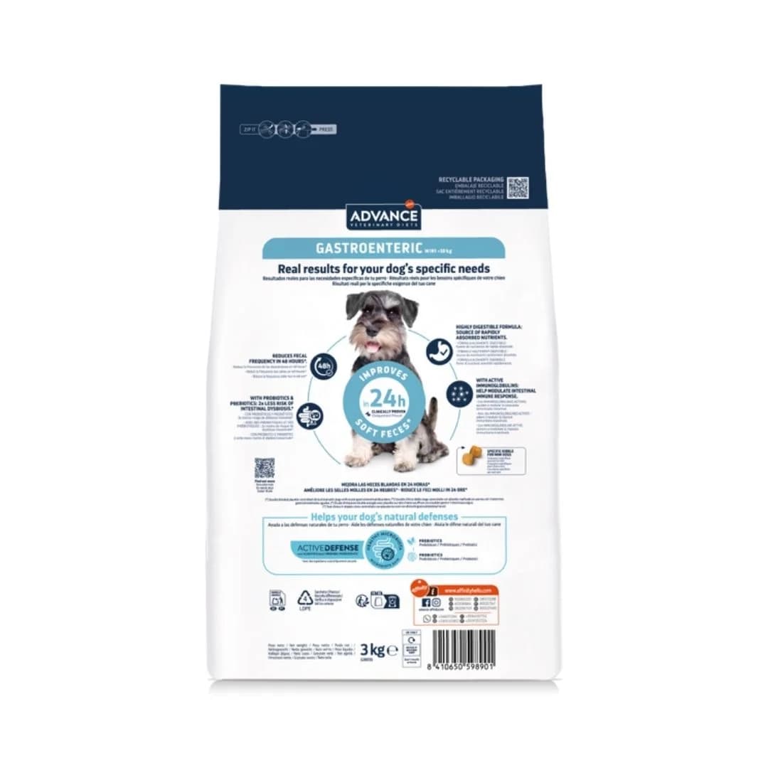 Advance Vet Gastroenteric Low Fat mini 3Kg