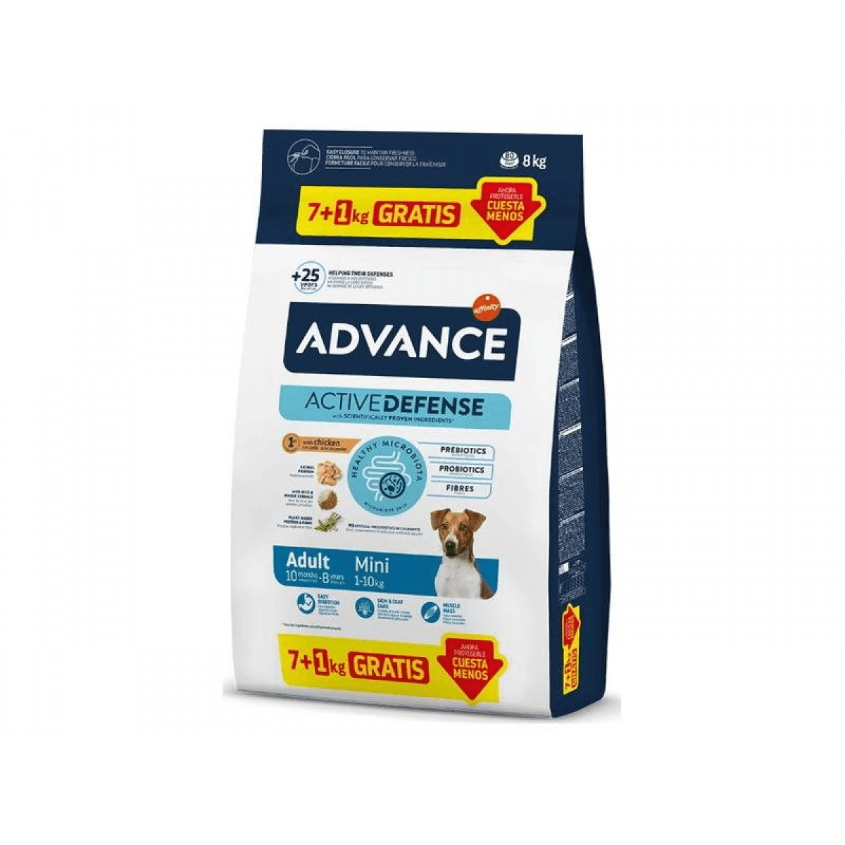 Advance Adult Frango e Arroz 7+1kg