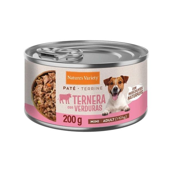 Ração Húmida Nature's Variety Paté Mini Vitela & Legumes 200g