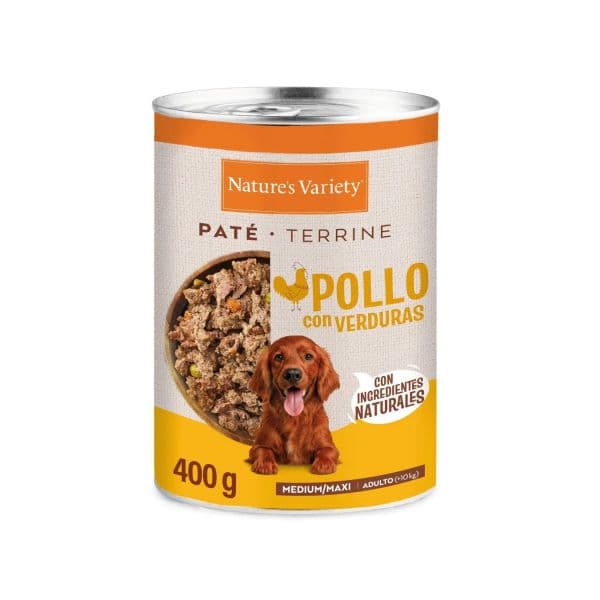 Ração Húmida Nature's Variety Paté Frango & Legumes Adulto 400g