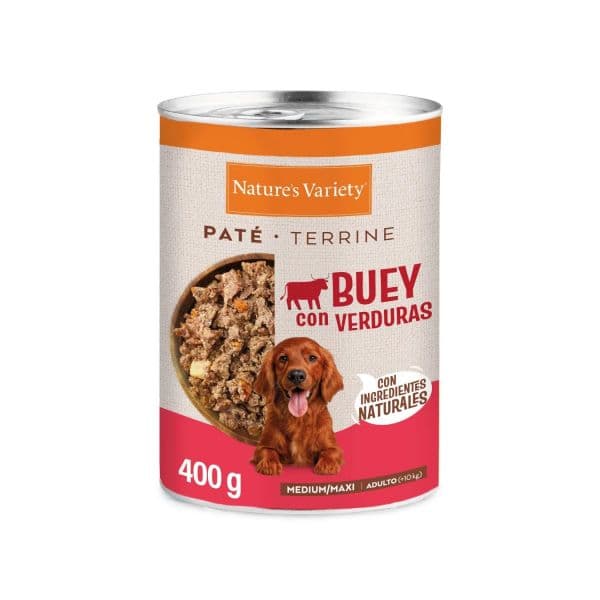 Ração Húmida Nature's Variety Paté Adulto Vaca & Legumes 400g