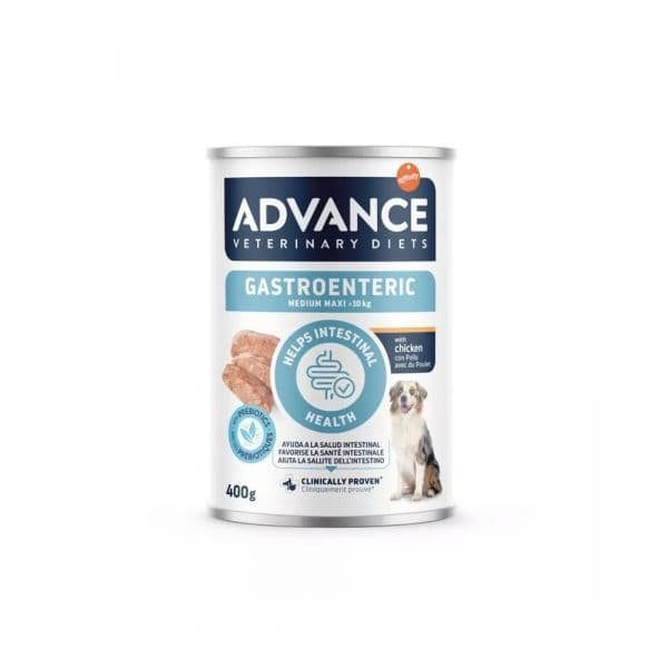 Ração Húmida Advance Dieta Veterinária Gastroenteric Cão Médio/Maxi 400g