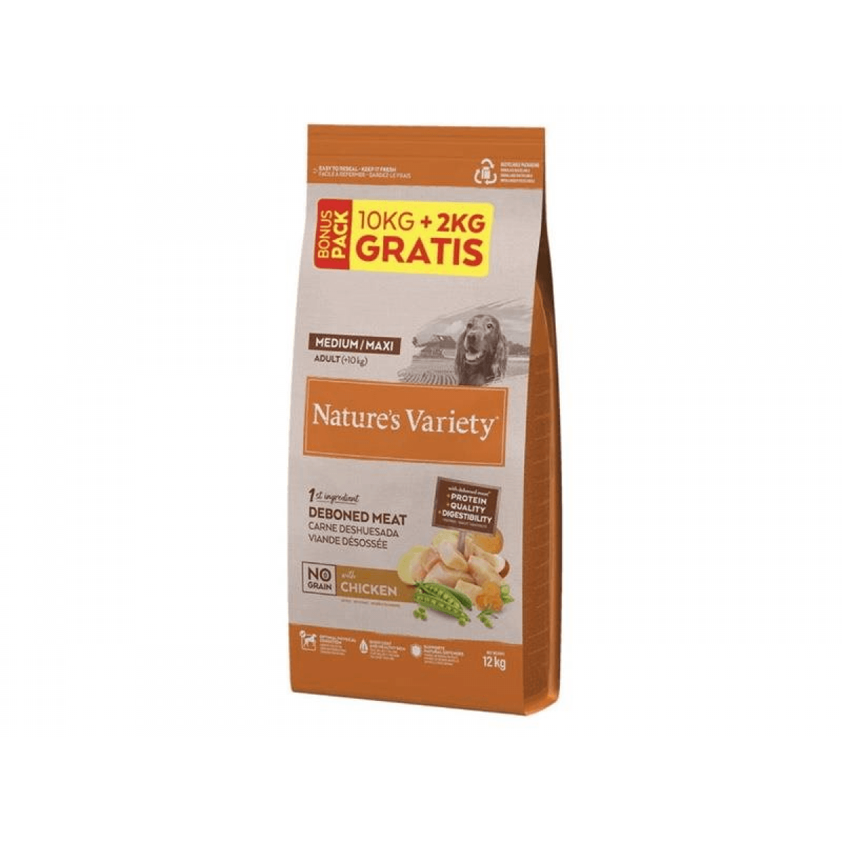 Nature's Variety Selected No Grain Frango 10+2Kg