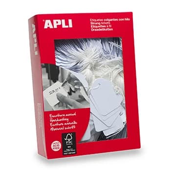 Apli Etiquetas Adesivas c/ Fio Escrita Manual 36x53mm 00392